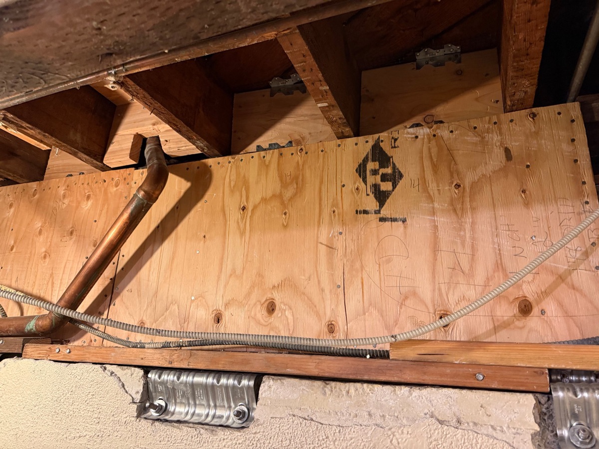 Shear wall hold-down hardware inspection